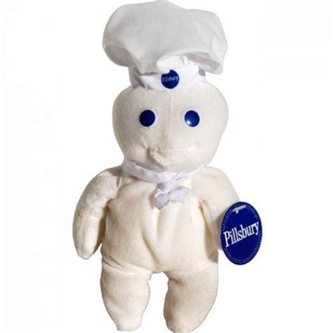 Danbury Mint The Pillsbury Doughboy Collector Figurines Clean Sweep Pillsbury Doughboy 9" Plush Giggling Bean Bag Doll from 2006 10 Ages 12 years and up Party City Pillsbury Doughboy Halloween Costume for Babies, 12-24 Months, Includes Jumpsuit, Hat and Booties 98 4199 FREE delivery. . Pillsbury doughboy stuffed animal